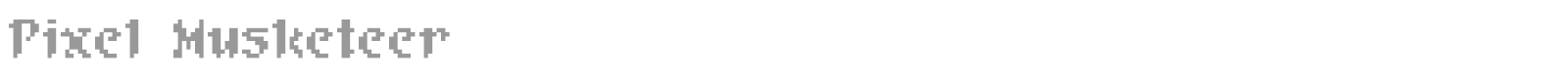 Pixel Musketeer font preview